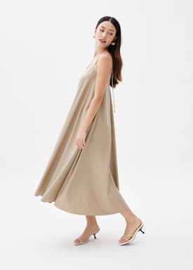 Abigail Trapeze Camisole Midaxi Dress