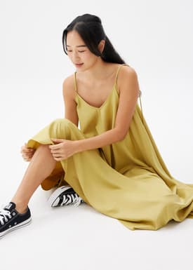 Abigail Trapeze Camisole Midaxi Dress