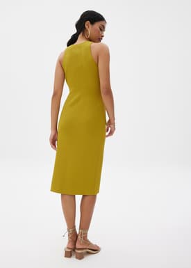 Farah Ribbed Knit Midi Dress