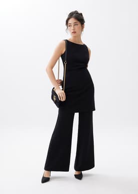 Linh Boat Neck A-line Mini Dress