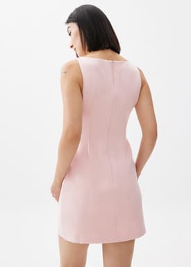 Linh Boat Neck A-line Mini Dress