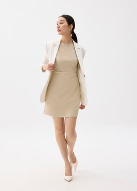 Linh Boat Neck A-line Mini Dress