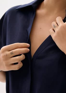 Suri Classic Linen Belted Shirt Dress