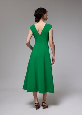 Sofi V-neck Fit & Flare Midaxi Dress