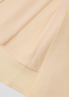 Emi Linen Fit & Flare Midi Dress