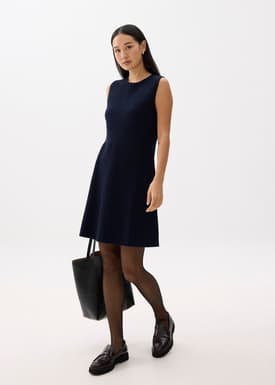 Kamil Contour Knit Fit & Flare Mini Dress