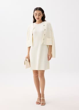 Kamil Contour Knit Fit & Flare Mini Dress