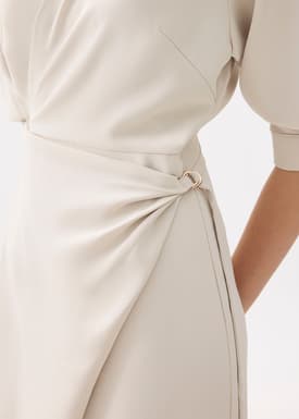 RuchedReady® Xiu Wrap Midi Dress