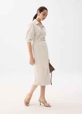 RuchedReady® Xiu Wrap Midi Dress