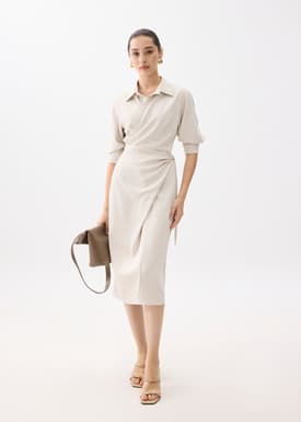 RuchedReady® Xiu Wrap Midi Dress