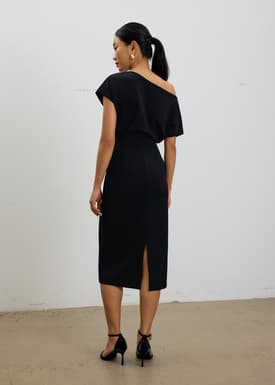 Amala Multi-way Drape Midi Dress