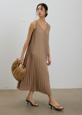 Willa Reversible Sunray Pleated Midaxi Dress