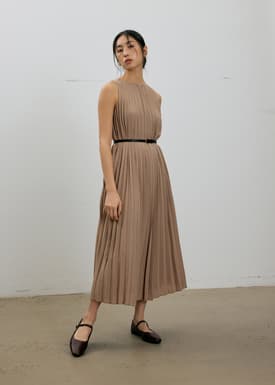 Willa Reversible Sunray Pleated Midaxi Dress