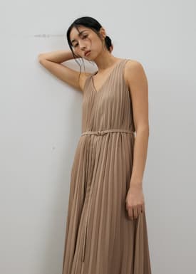 Willa Reversible Sunray Pleated Midaxi Dress