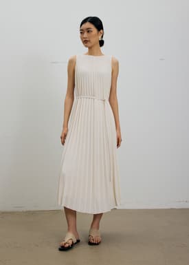 Willa Reversible Sunray Pleated Midaxi Dress
