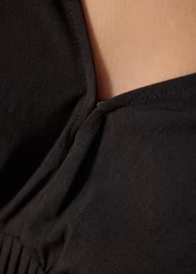 Trinh Pintuck Plunge Fit & Flare Midaxi Dress