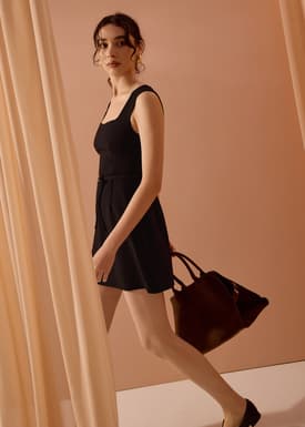 Sitti Belted A-Line Mini Dress