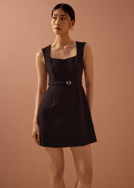 Sitti Belted A-Line Mini Dress