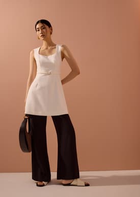 Sitti Belted A-Line Mini Dress