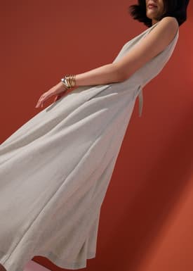 Nurin Panelled Fit & Flare Midaxi Dress