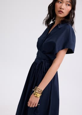 Dahlia Poplin Fit & Flare Midaxi Dress