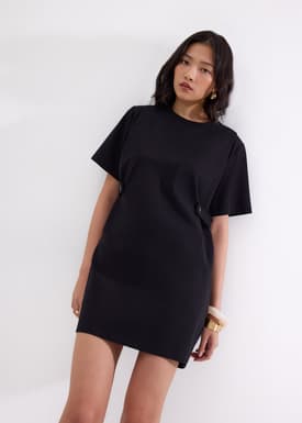 Hyacinth Round Neck A-line Mini Dress