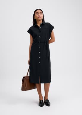 Lian Button Down Column Midaxi Dress