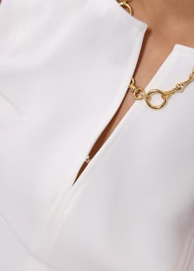 Becca Panelled Ruched Fit & Flare Midaxi Dress