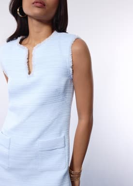 Mahita Jacquard Tweed A-line Mini Dress