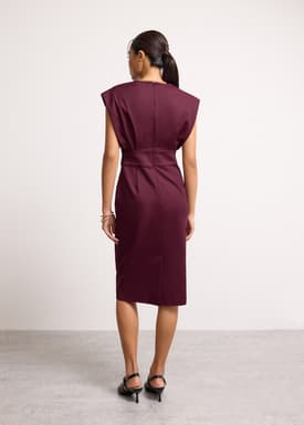 Kieun V-neck Column Midi Dress