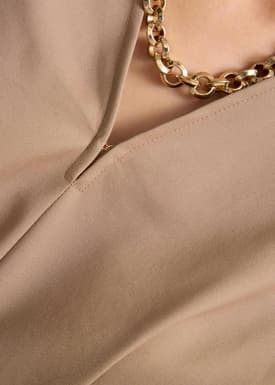 Kieun V-neck Column Midi Dress