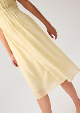 Jill Pintuck Boat Neck Fit & Flare Midi Dress