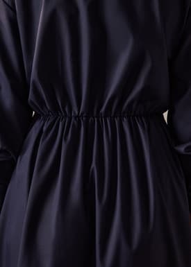 Rama RuchedReady® Poplin Fit & Flare Dress