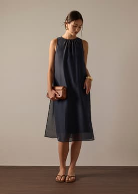 Mirei Organza Column Dress