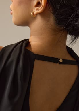 Suzanne Multi-way Detachable Shawl Column Midaxi Dress