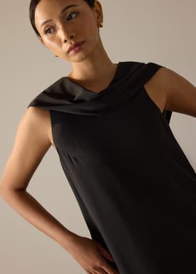 Suzanne Multi-way Detachable Shawl Column Midaxi Dress