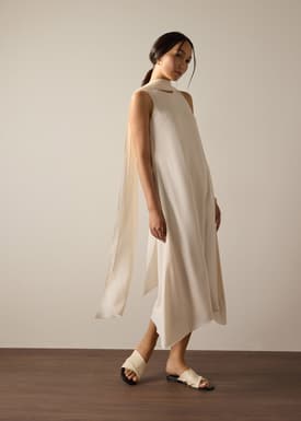 Suzanne Multi-way Detachable Shawl Column Midaxi Dress