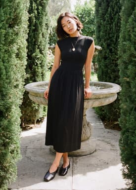 Huan Knit Fit & Flare Dress