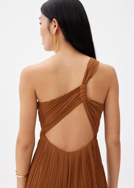 BraFree by LB Simone Pleated Twist Back Jumpsuit