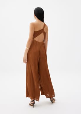 BraFree by LB Simone Pleated Twist Back Jumpsuit