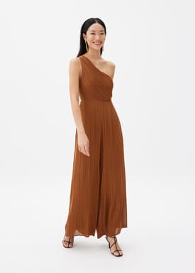 BraFree by LB Simone Pleated Twist Back Jumpsuit