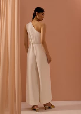 Leggy™ Kanda Asymmetric Flare Jumpsuit