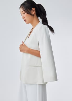 Audrey Tailored Cape Blazer