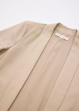 Mili Linen Shawl Collared Blazer