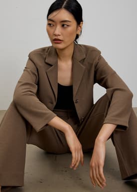 Alya Boxy Crop Blazer