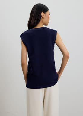Yun Boxy Knit Vest