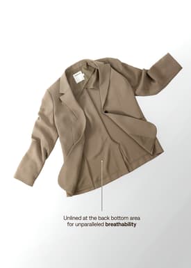 RuchedReady® Aika Lightweight Classic Shoulder Padded Blazer