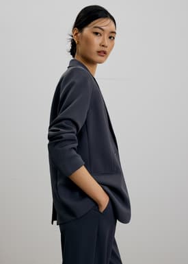 RuchedReady® Aika Lightweight Classic Shoulder Padded Blazer