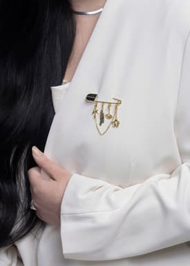 Love Bonito x AAGC Limited-edition RuchedReady® Moira Belted Collarless Blazer (in Tofu)