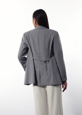 RuchedReady® Rachel Pinstripe Adjustable Waist Blazer